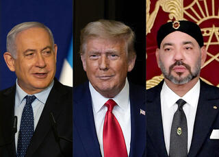 דונלד טראמפ, בנמין נתניהו, מלך מרוקו מוחמד ה-6