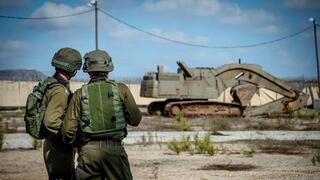 פעילות כוחות צה"ל בזירת המטענים שנחשפה סמוך לגדר הגבול עם סוריה