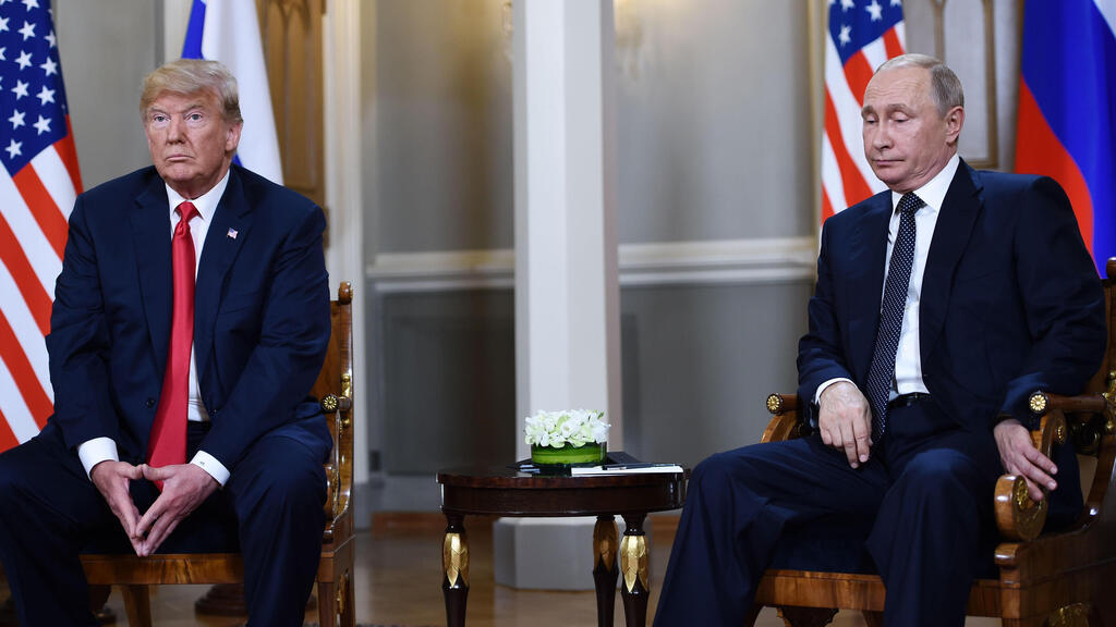 16 יוני 2018 דונלד טראמפ פגישה עם ולדימיר פוטין הלסינקי פינלנד