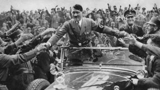 Hitler and supporters in Nazi Germany