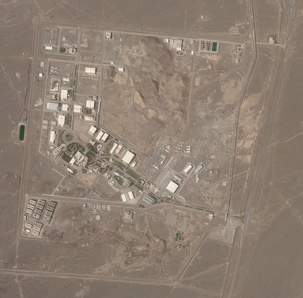 Satellite picture showing the Natanz nuclear facility in Iran 