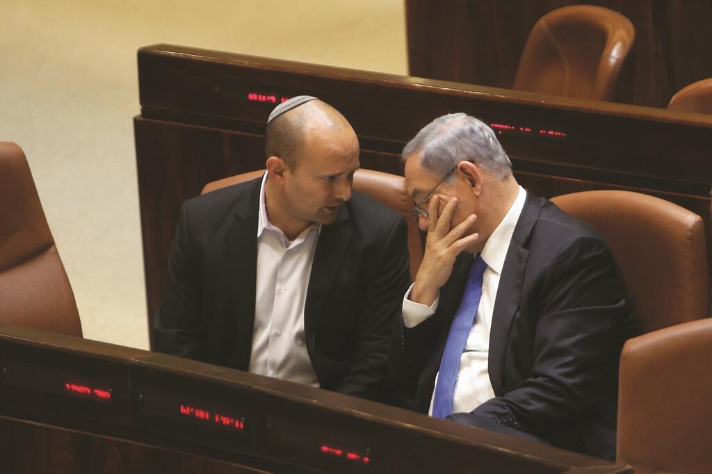 Photo: Alex Kolomoisky נפתלי בנט ובנימין נתניהו