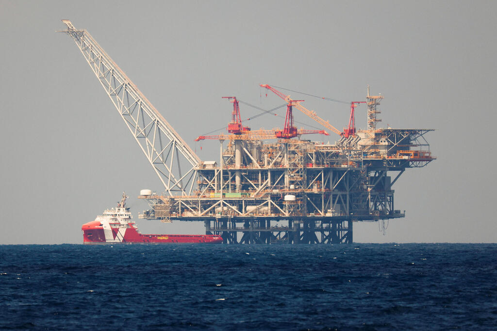 The Leviathan natural gas rig (Photo: Reuters) אסדת לוויתן