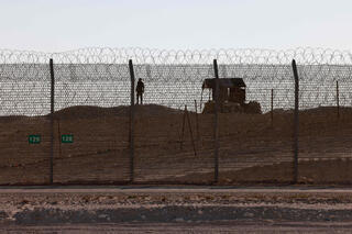 מוצב מצרי ליד ניצנה גבול מצרים