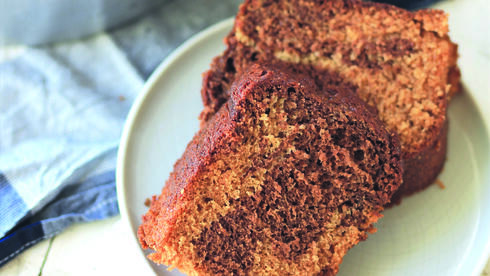 עוגת שיש דבש ושוקולד