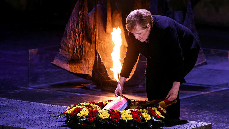 אנגלה מרקל בביקור ביד ושם