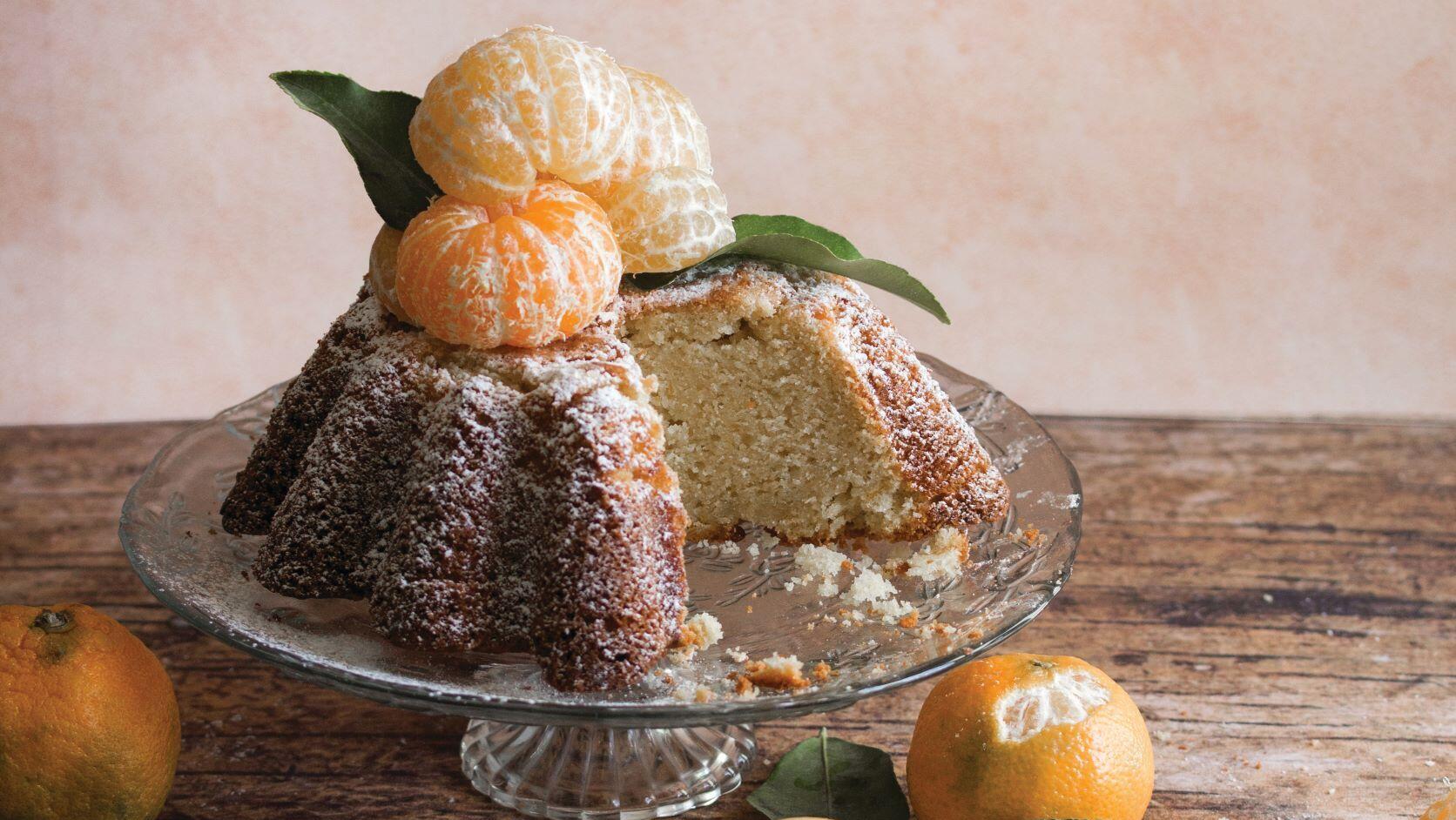 עוגת מנדרינות בחושה