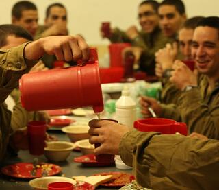 חדר האוכל בבסיס אימונים בא"ח גולני