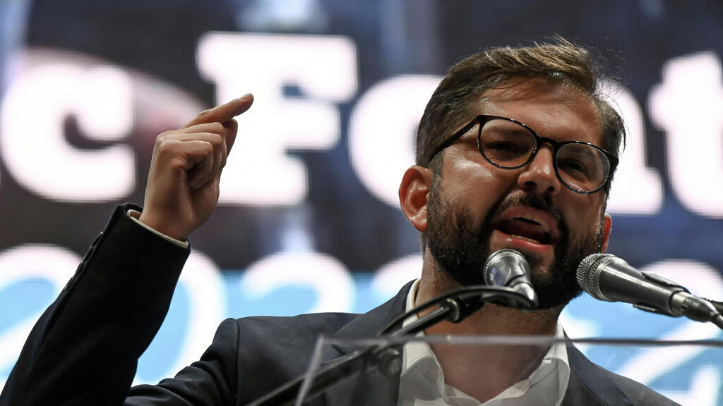 גבריאל בוריץ' ה נשיא החדש של צ'ילה נאום הניצחון ב סנטיאגו