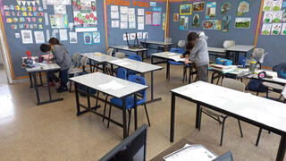 כיתה ריקה בבית ספר ברחבי הארץ