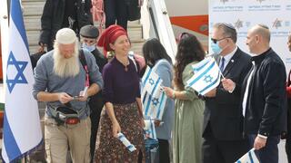 עשרות עולים חדשים מאוקראינה נחתו בארץ