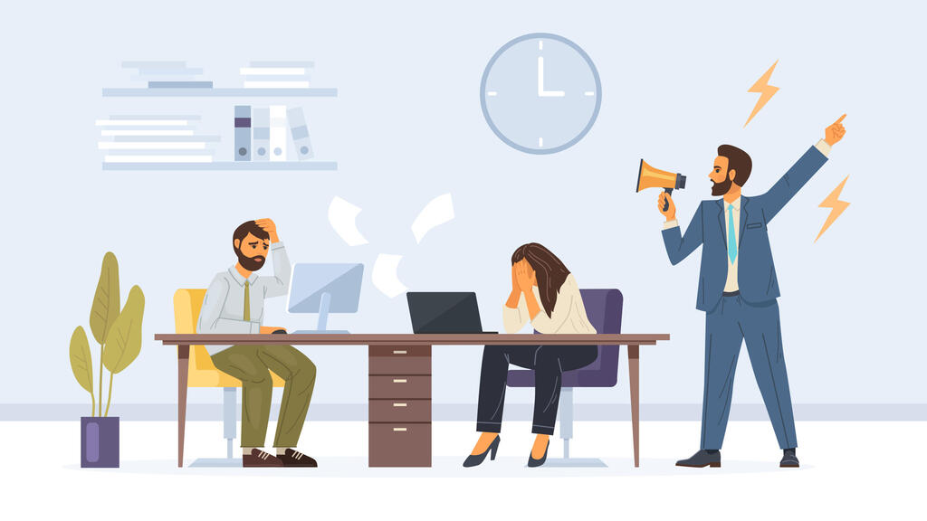 Illustration: Shutterstock סביבת עבודה רעילה