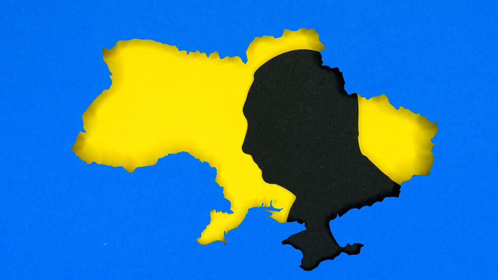 Владимир Путин на фоне Украины (Фото: kovop58/Shutterstock) Владимир Путин