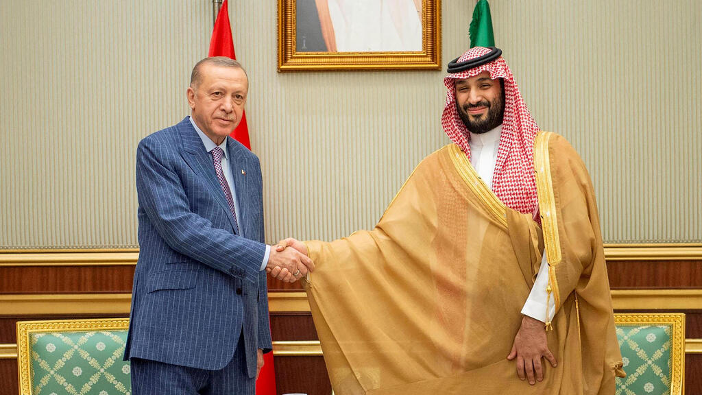 Recep Tayyip Erdogan and Mohammed bin Salman (Photo: Reuters) רגיפ טאיפ ארדואן ומוחמד בן סלמאן