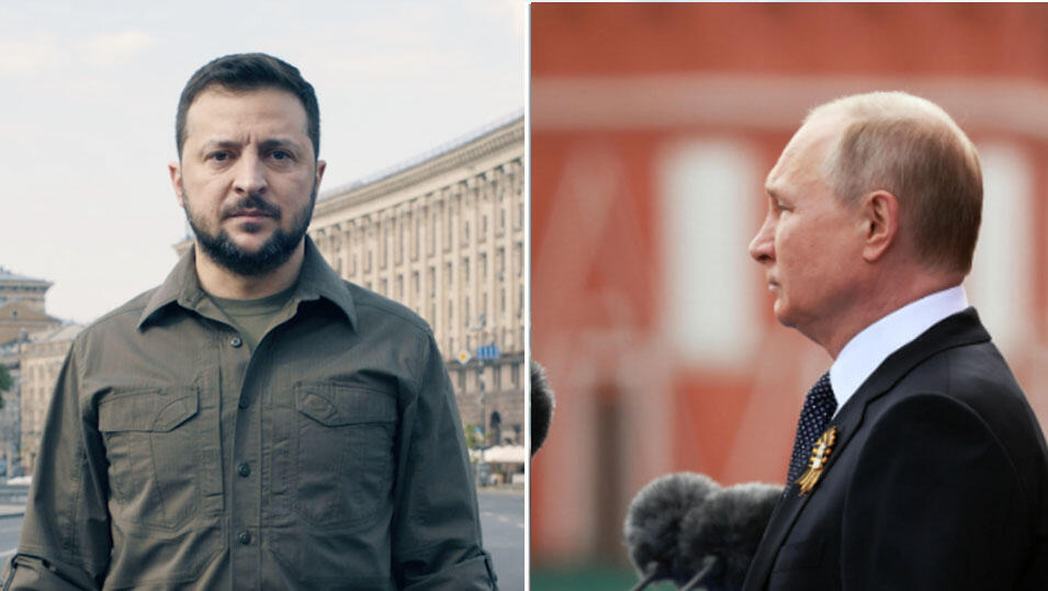Владимир Зеленский и Владимир Путин 