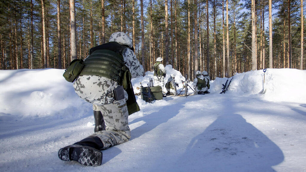 Finnish military exercises (Photo: AFP) אימוני צבא בפינלנד