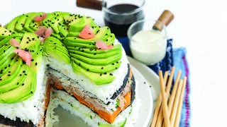 עוגת סושי טונה