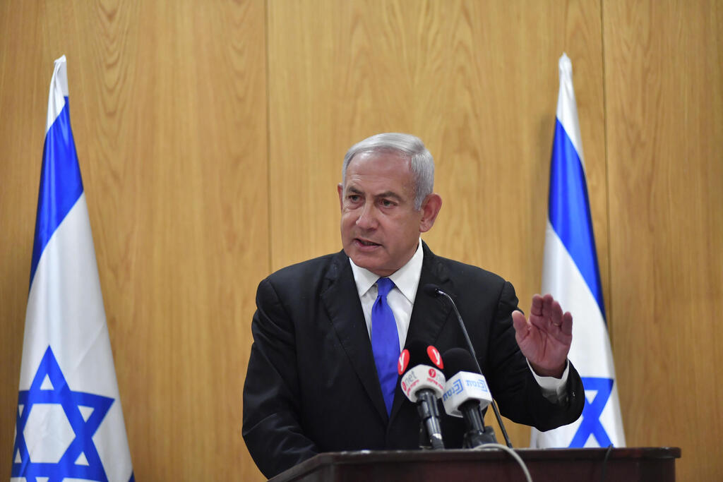 Benjamin Netanyahu (Photo: Yoav Dudkevitch) בנימין נתניהו בישיבת הסיעה