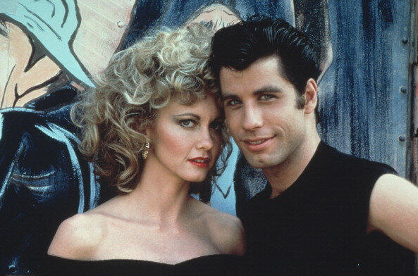 Sandy and Danny at the end of <i>Grease</i> (Photo: Getty Images) מתוך "גריז"