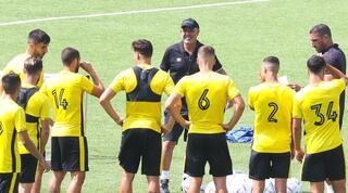 שחקני בית"ר ירושלים באימון