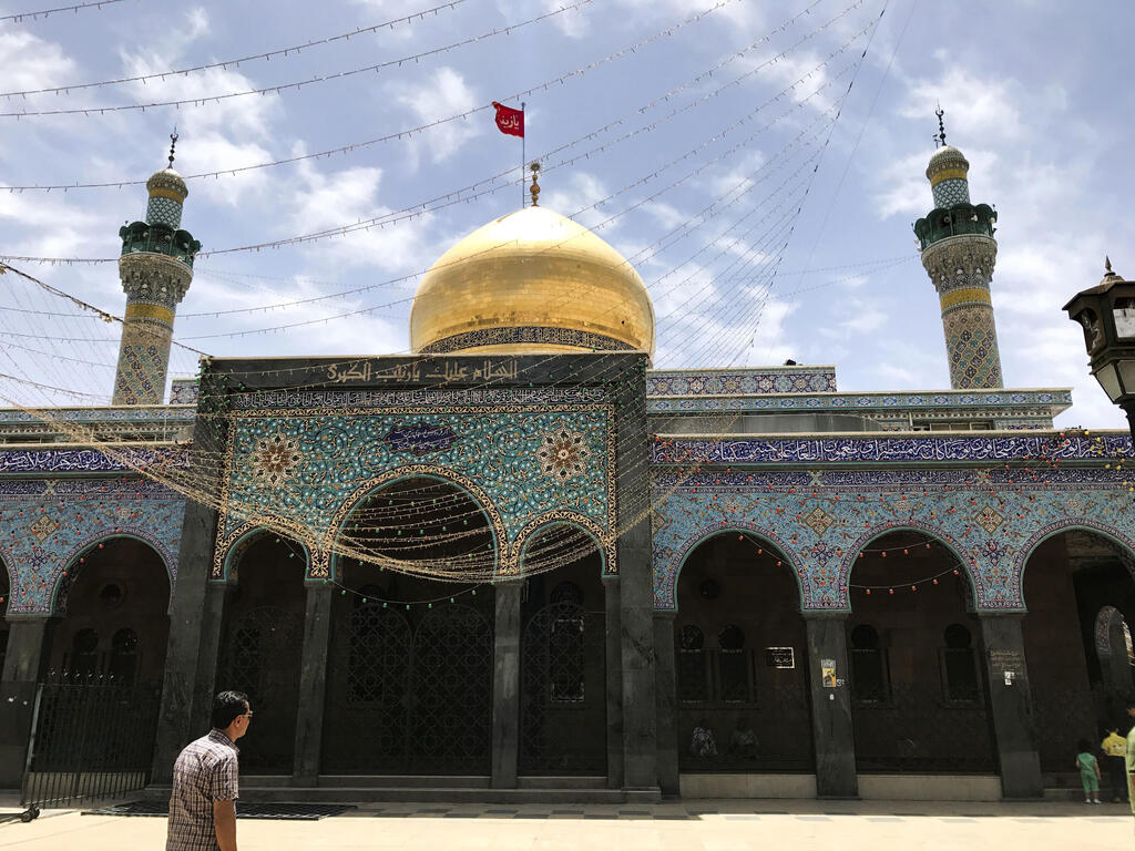 The Sayyidah Zainab shrine in the southern suburbs of Damascus 