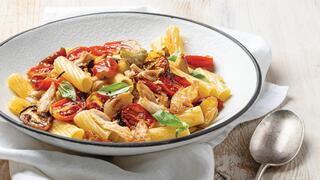 פסטה עם עוף מפורק 