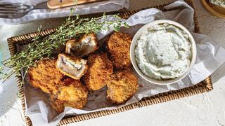 שניצלוני פטריות וגבינה 