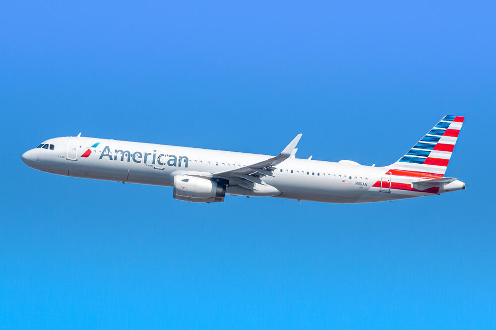 An American Airlines jet (Photo: Shutterstock) איירבוס A321 של חברת אמריקן איירליינס