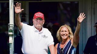 מרג'ורי טיילור גרין עם דונלד טראמפ