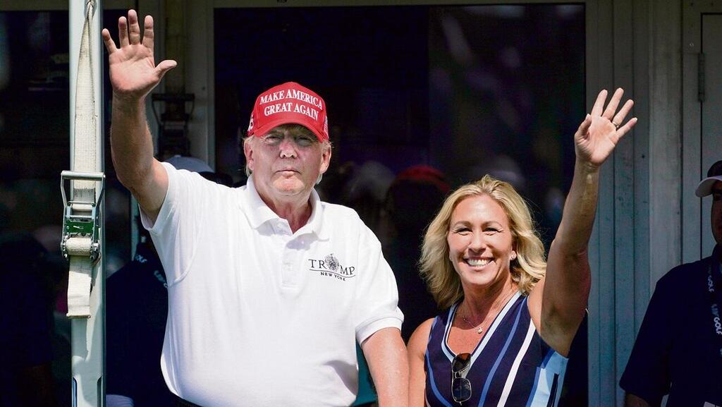 מרג'ורי טיילור גרין עם דונלד טראמפ