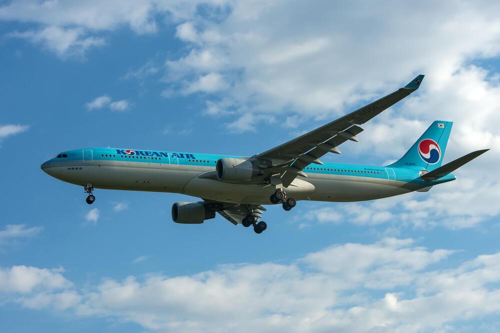Korean Air, ranked first globally for service (Photo: Shutterstock) מטוס של חברת קוריאן אייר