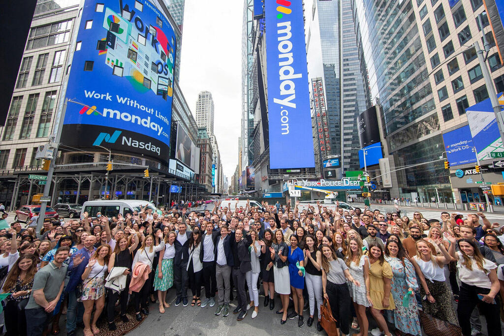 Photo: Nasdaq חגיגת פתיחת מסחר Monday.com מאנדיי ב נסאדק
