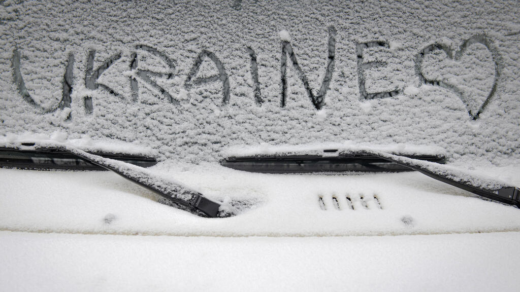קייב אוקראינה שלג חורף