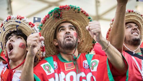 אוהדי נבחרת מרוקו חוגגים