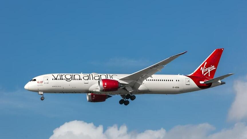 Боинг 787 авиакомпании Virgin Atlantic (Фото: shutterstock) מטוס בואינג 787 של חברת וירג'ין אטלנטיק