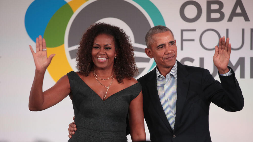Michelle and Barack Obama (Photo: Scott Olson/Getty Images) מישל אובמה ברק אובמה