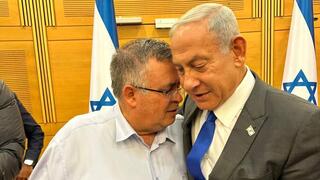 ראש הממשלה בנימין נתניהו יחד עם ח"כ דוד ביטן