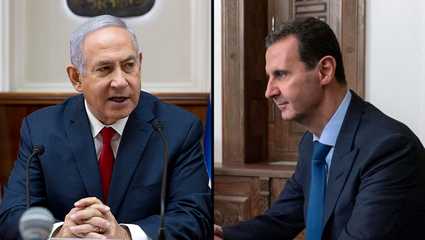 בנימין נתניהו ישיבת ממשלה, בשאר אל אסד סוריה