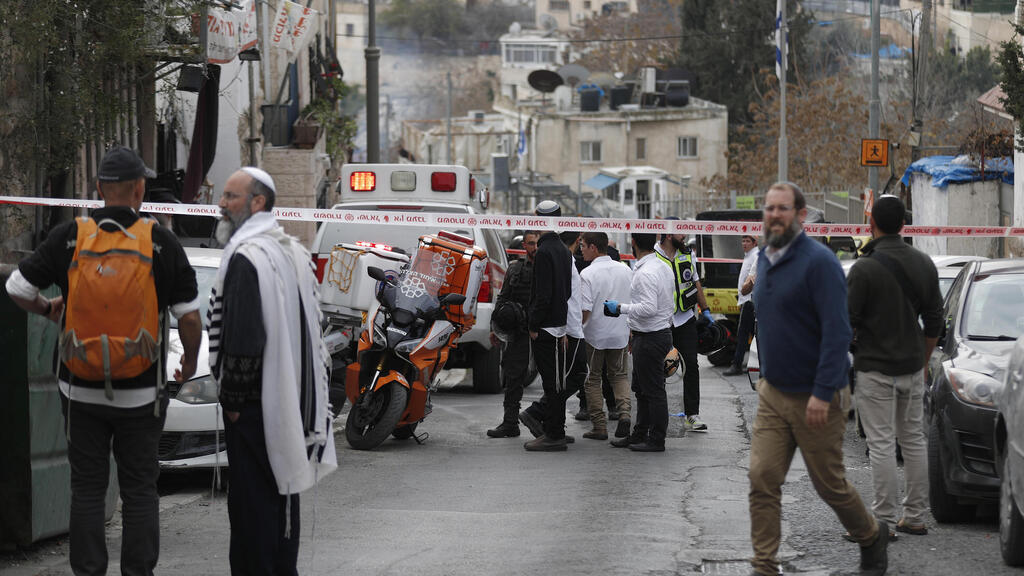 זירת הפיגוע בעיר דוד