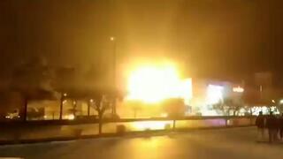 תיעוד הפיצוץ במפעל בעיר איספהאן