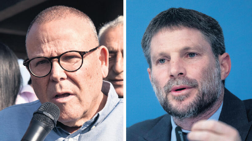 שר האוצר בצלאל סמוטריץ' ויו"ר ההסתדרות ארנון בר דוד