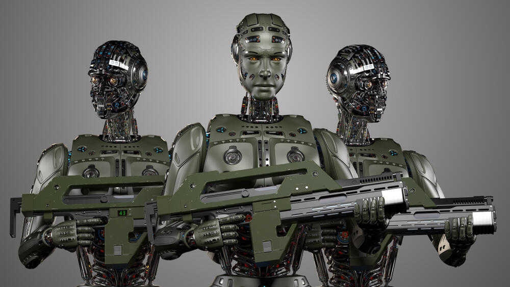 Robot soldiers (Photo: Shutterstock) רובוטים לוחמים