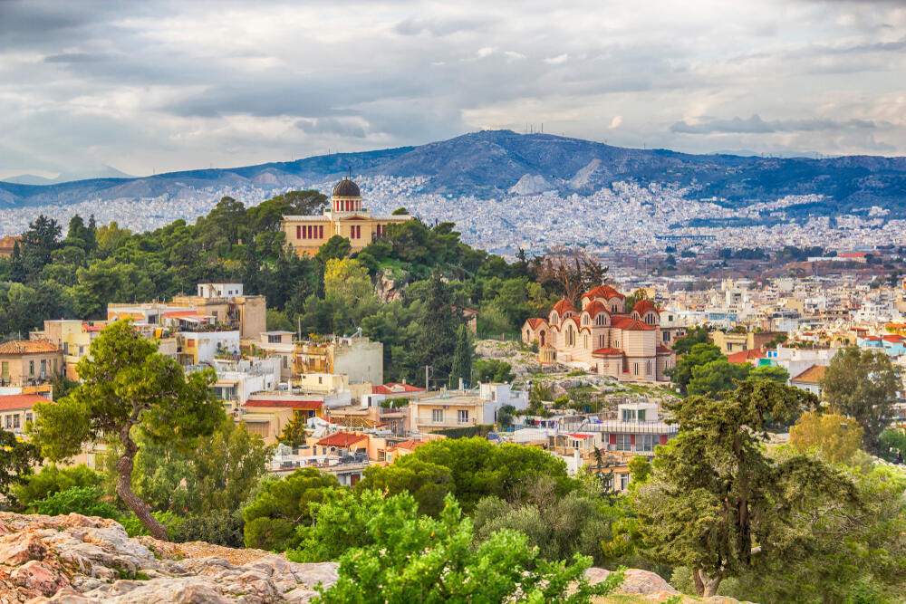 Nymphs Hill and the National Observatory of Athens (Photo: Shutterstock) גבעת הנימפות ומצפה הכוכבים
