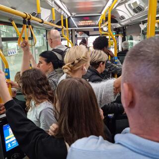 עומסים בקו 66 בתל אביב