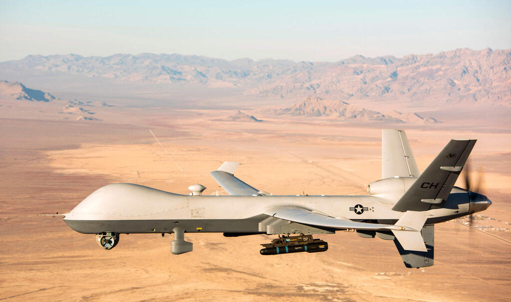 מל"ט אמריקני מדגם ריפר MQ-9 בשמי נבאדה ארה"ב 2020