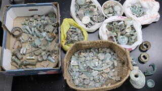 תיעוד מהמבצע נגד סוחרי העתיקות