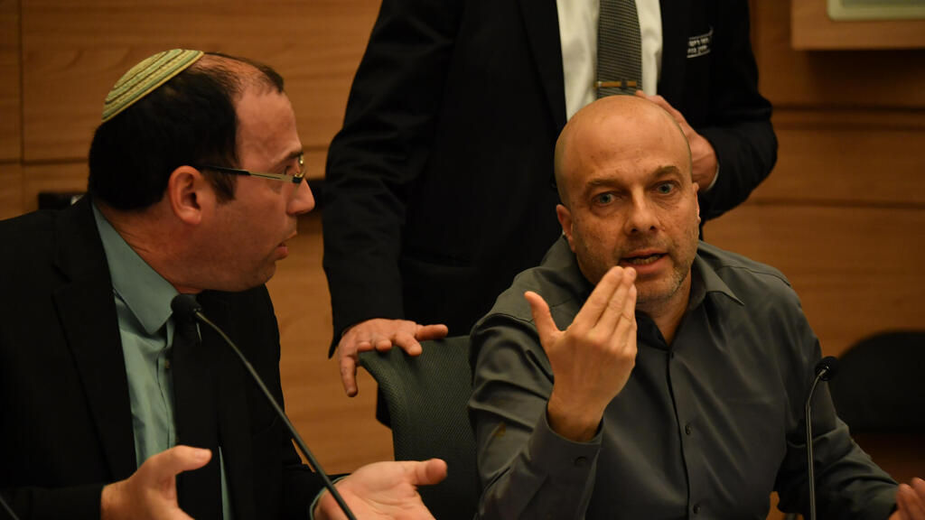 Симха Ротман и Гур Блай (Фото: Йоав Дудкевич ) ועדת החוקה, חוק ומשפט