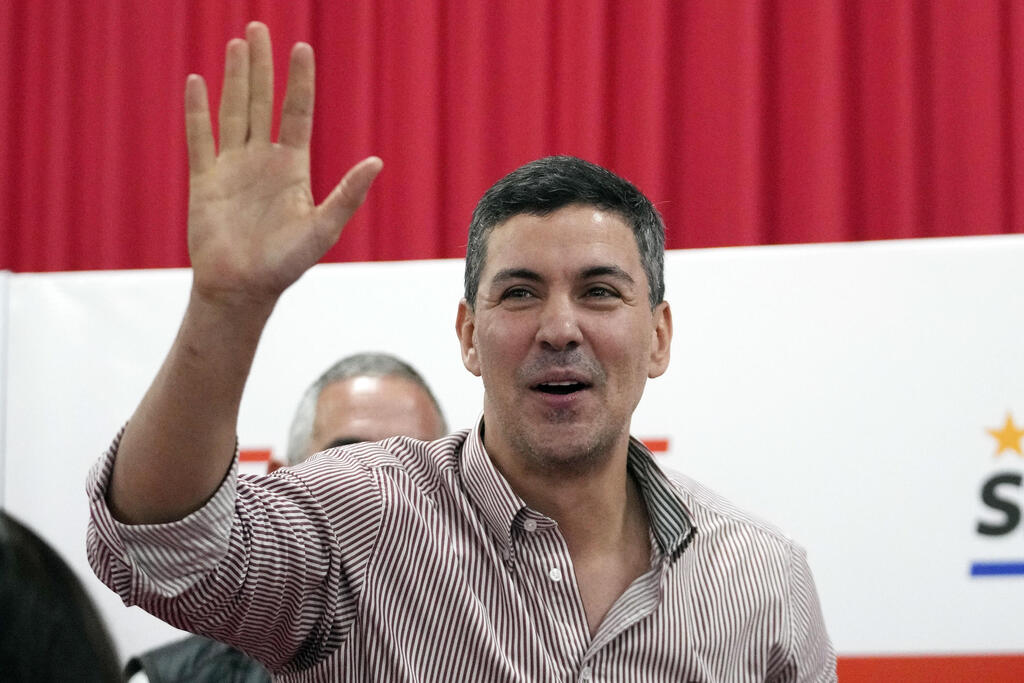 Santiago Peña (Photo: AP) סנטיאגו פניה נשיא פרגוואי