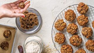 עוגיות תמרים ושיבולת שועל