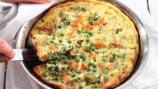 פריטטה עם בטטה, ריקוטה ואפונה ירוקה